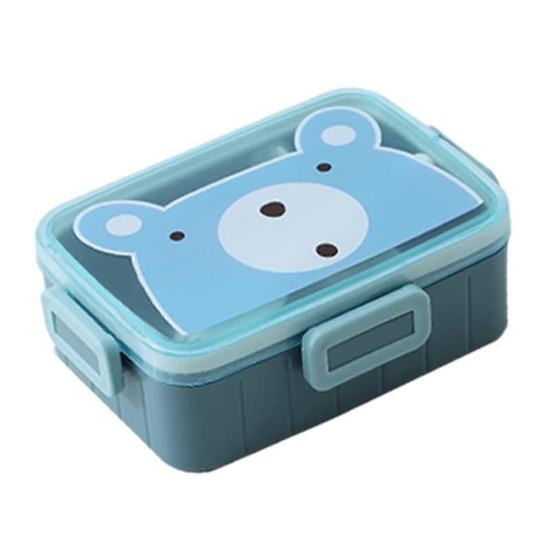 Stackable cartoon animal lunch containers for children, made of insulated plastic for school meals and snacks www.usmile.toyd